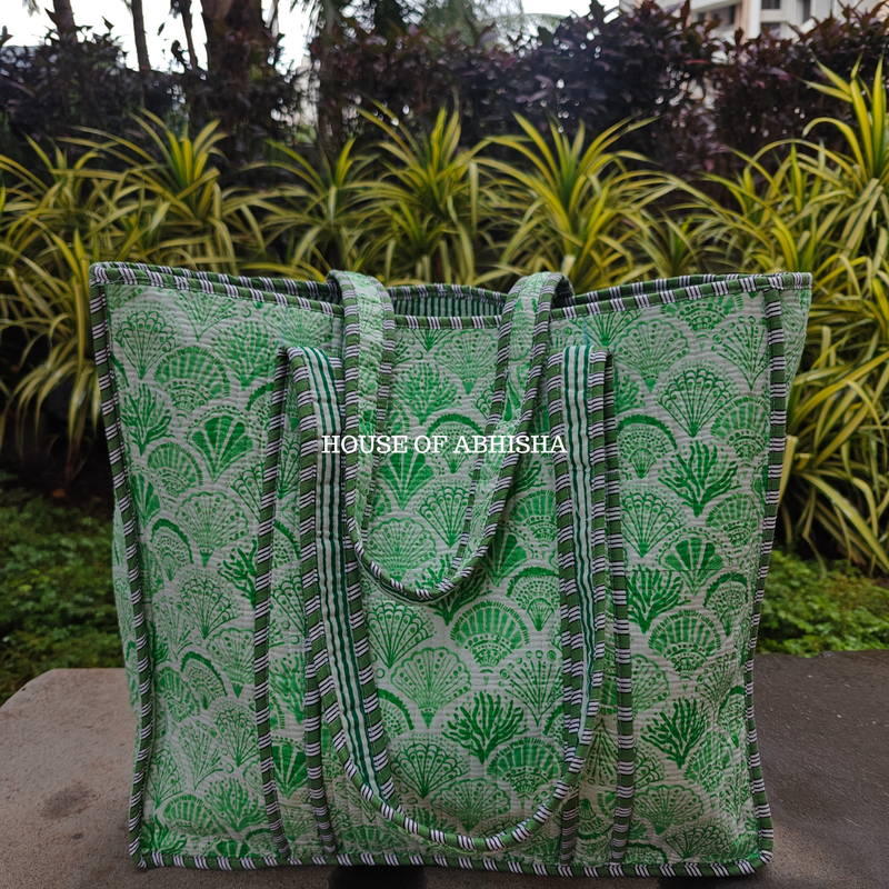 Gulshan Quilted Cotton Tote Bag