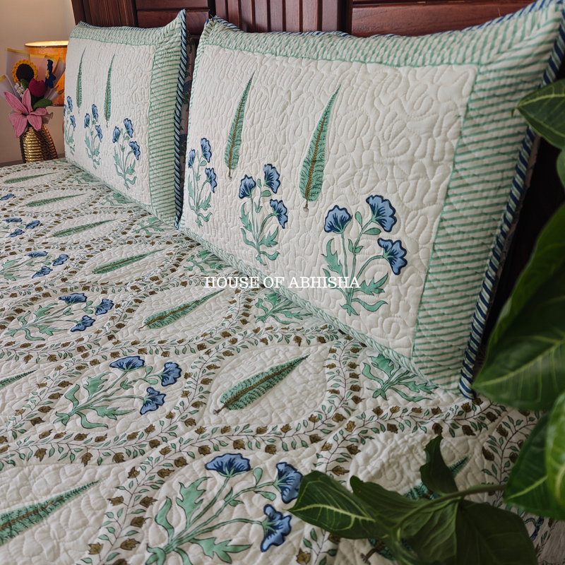 Nazm Quilted Cotton Reversible Bedcover