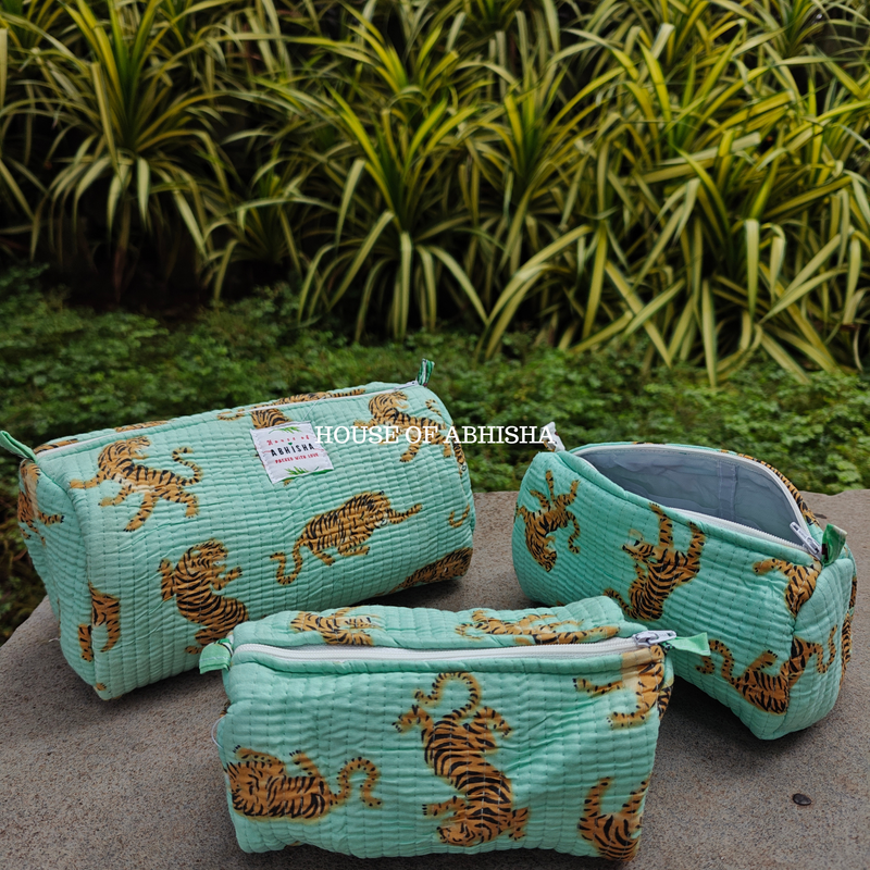 Vanya Trio Quilted Utility Pouches - Set of 3