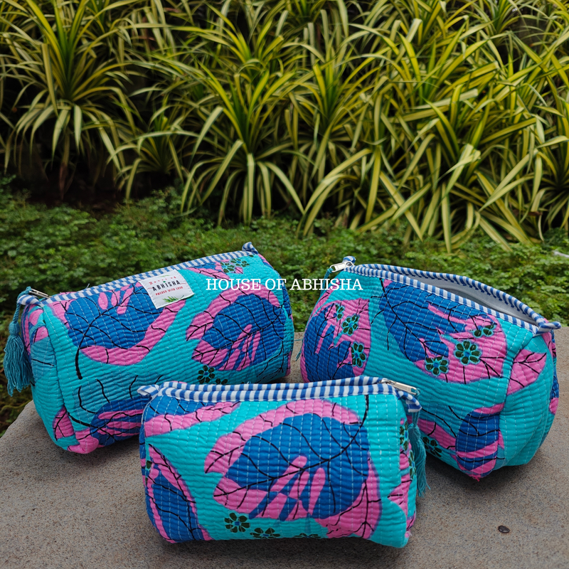 Savana Trio Quilted Utility Pouches - Set of 3