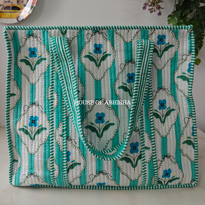 Aprajita Quilted Cotton Tote Bag