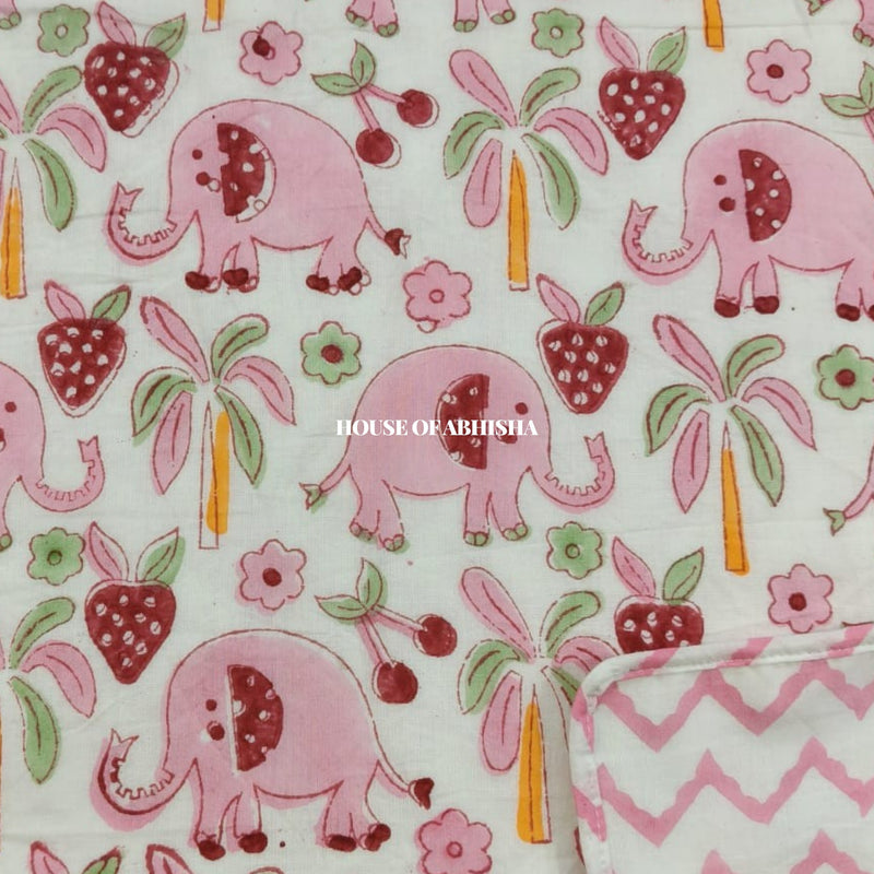 Little Explorers Handblock Printed Mulmul Kids Dohar / AC Blanket