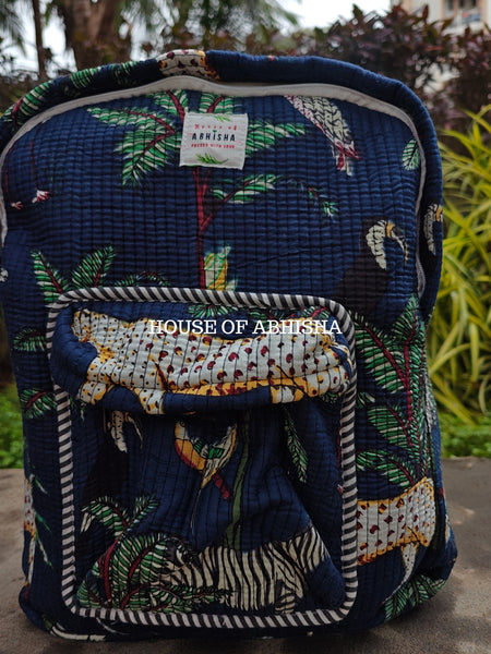 Jungle Lore Quilted Kids Backpack