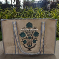 Dahlia Canvas Cotton Tote Bag