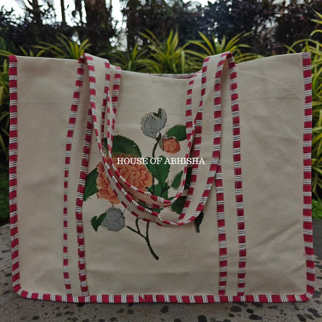 Gulmohar Canvas Cotton Tote Bag
