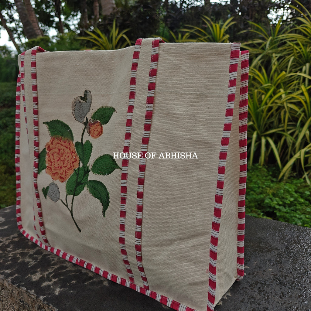Gulmohar Canvas Cotton Tote Bag