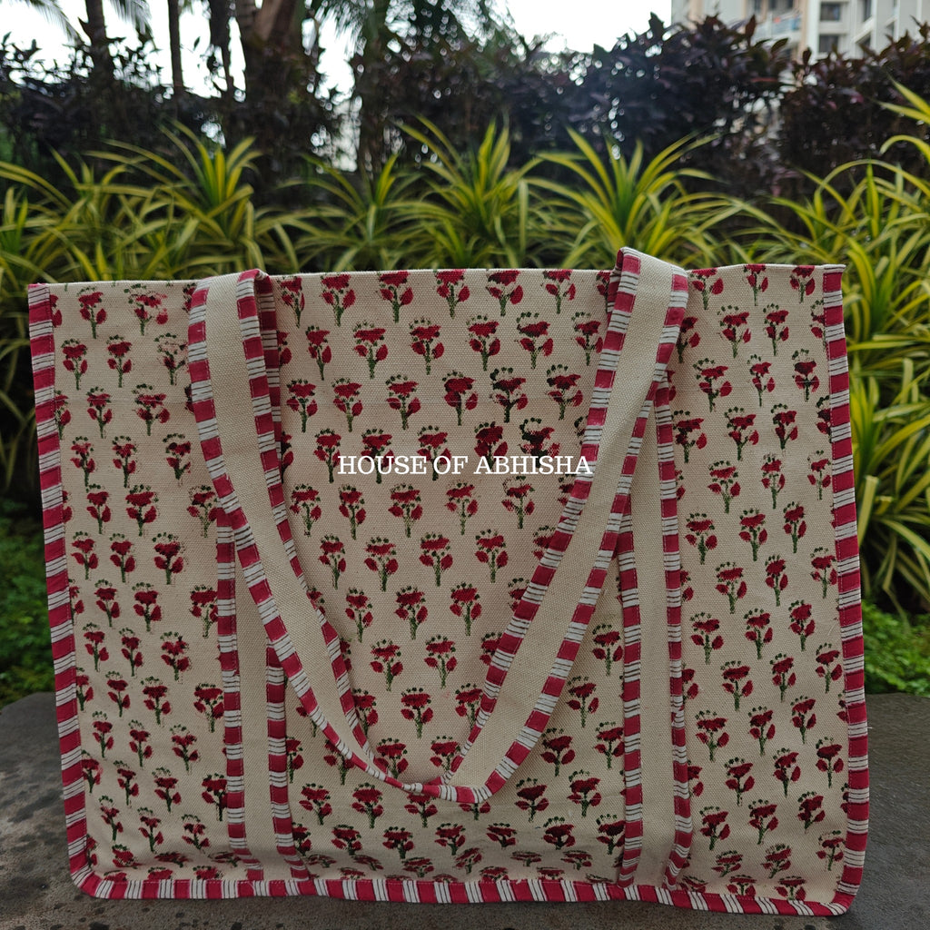 Gulmohar Canvas Cotton Tote Bag