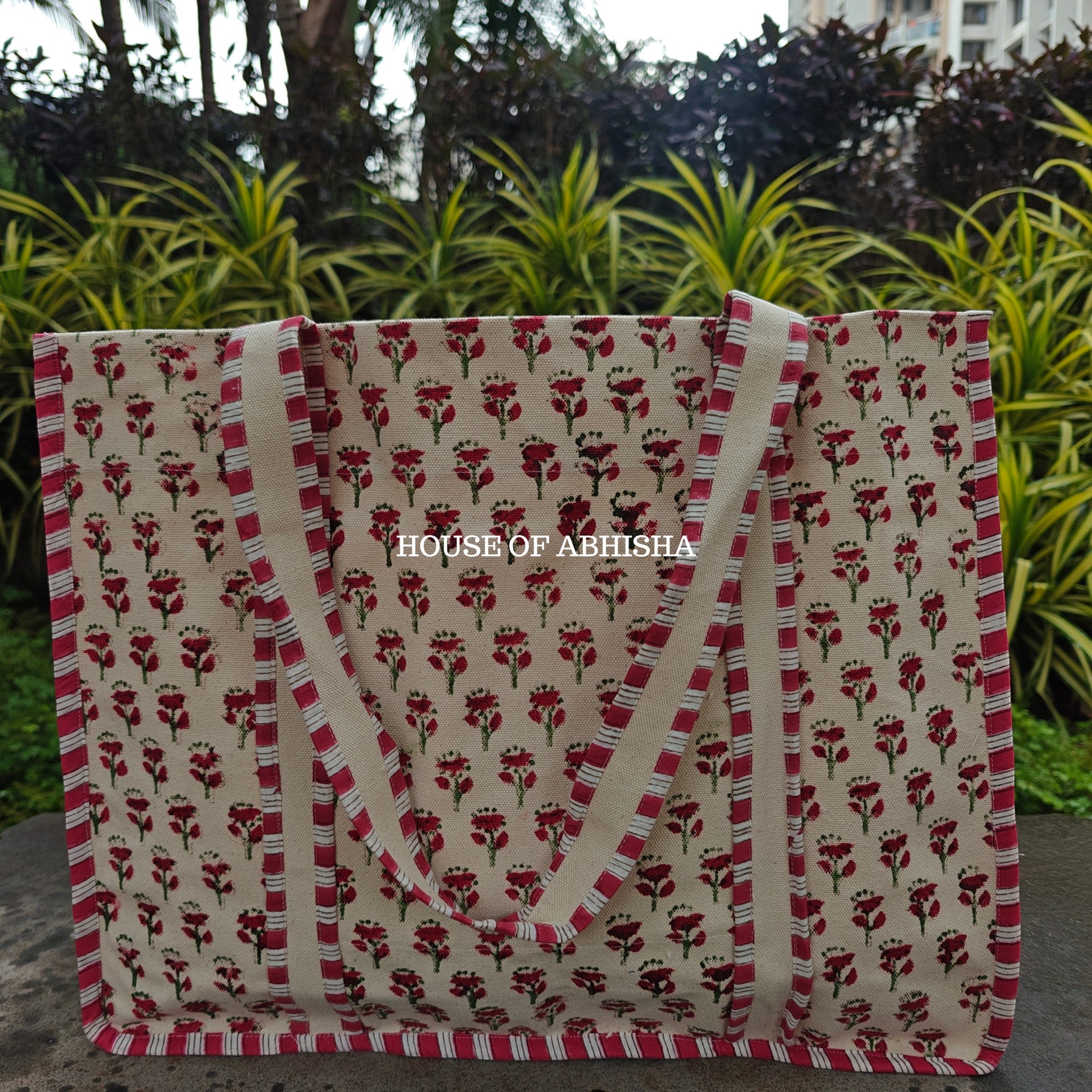 Gulmohar Canvas Cotton Tote Bag