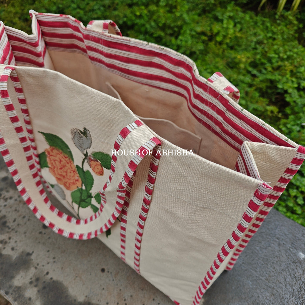 Gulmohar Canvas Cotton Tote Bag