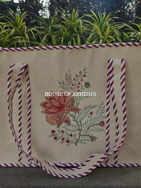 Lily Canvas Cotton Tote Bag