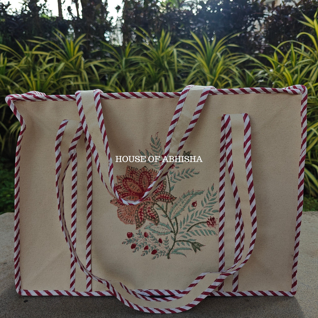 Lily Canvas Cotton Tote Bag