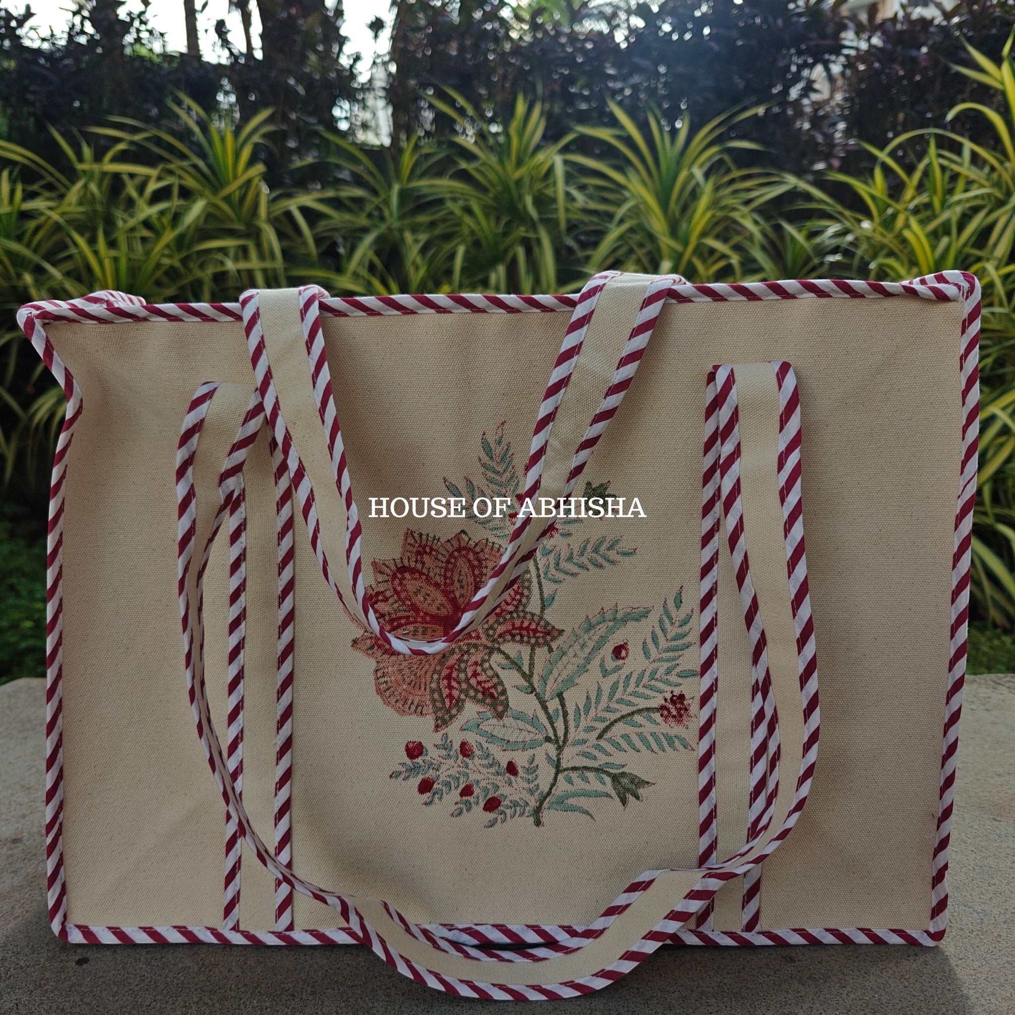 Lily Canvas Cotton Tote Bag