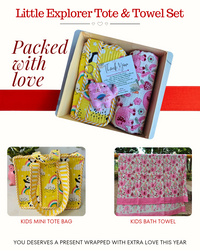 Little Explorer Tote & Towel Set