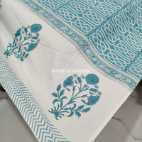 Meadow Handblock Printed South Cotton Table Cover