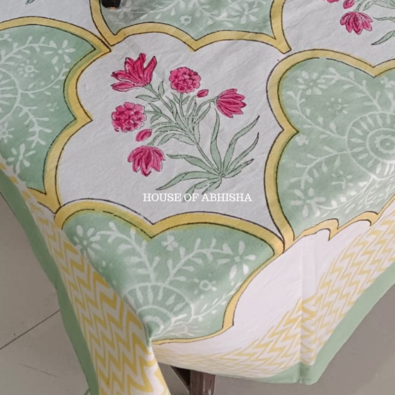 Bageecha Handblock Printed South Cotton Table Cover