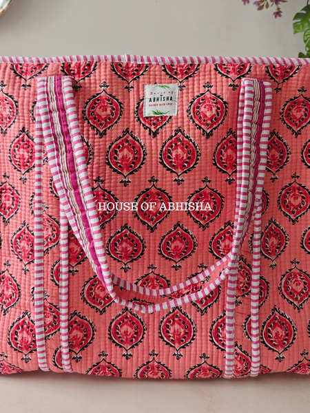 Gulnaar Quilted Cotton Tote Bag