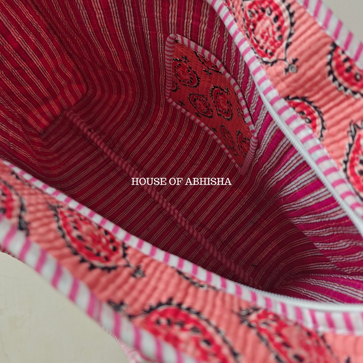 Gulnaar Quilted Cotton Tote Bag