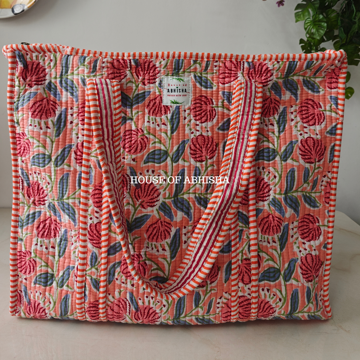 Riwaayat Quilted Cotton Tote Bag