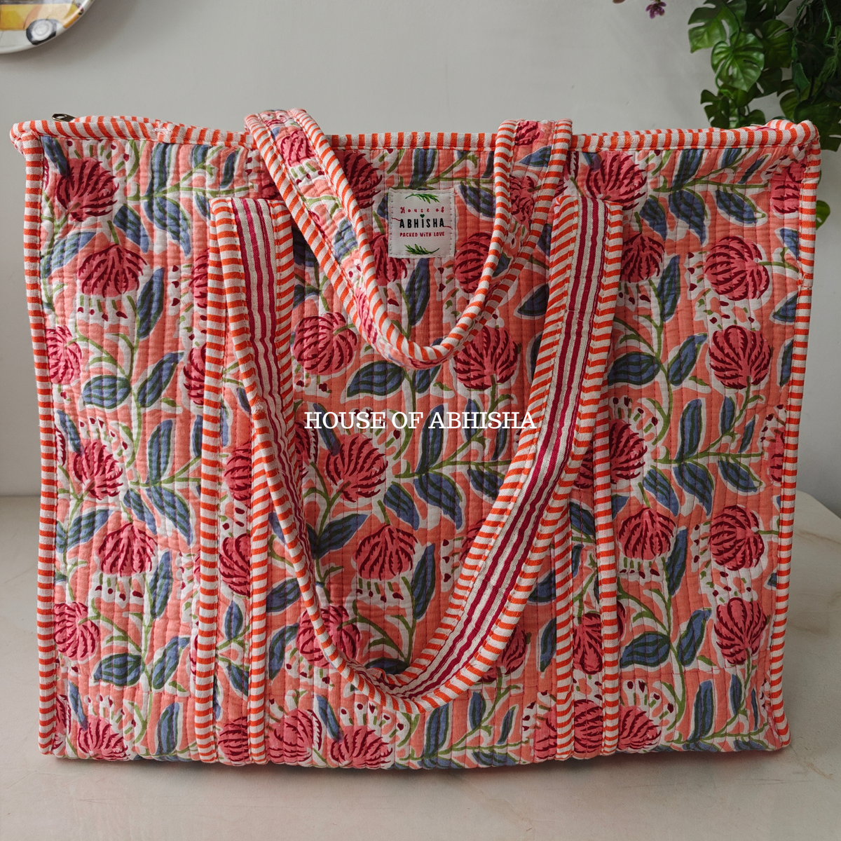 Riwaayat Quilted Cotton Tote Bag