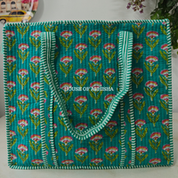 Meadow Quilted Cotton Tote Bag