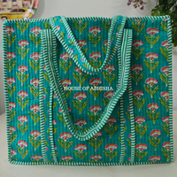 Meadow Quilted Cotton Tote Bag