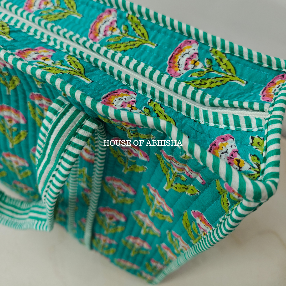 Meadow Quilted Cotton Tote Bag