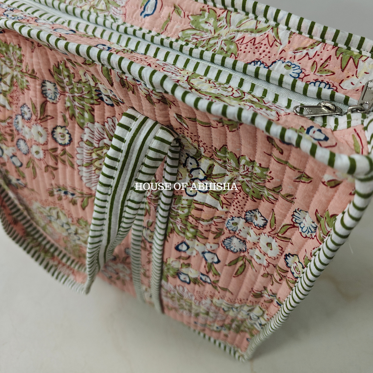 Bela Quilted Cotton Tote Bag