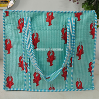 Island Escape Quilted Cotton Tote Bag