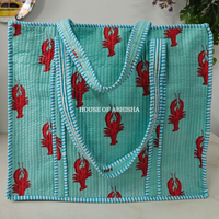Island Escape Quilted Cotton Tote Bag