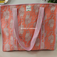 Wild Trails Quilted Cotton Tote Bag