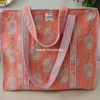 Wild Trails Quilted Cotton Tote Bag