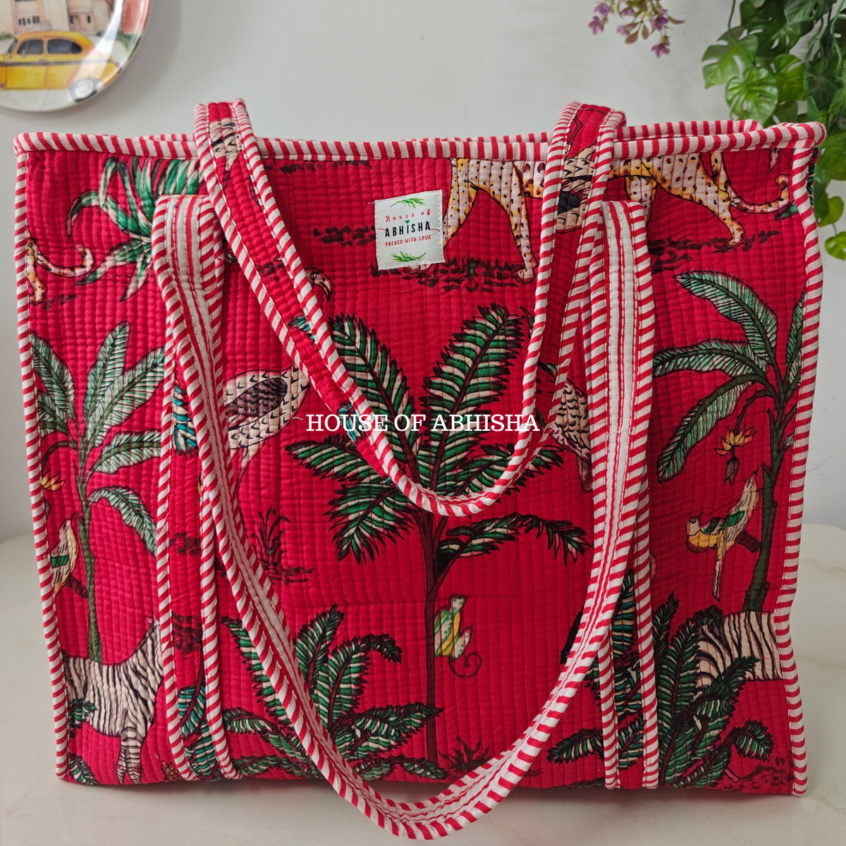 Shikari Quilted Cotton Tote Bag
