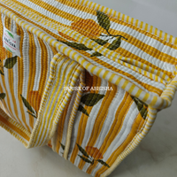 Lemon Rush Quilted Cotton Tote Bag