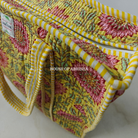 Madhumalti Quilted Cotton Tote Bag
