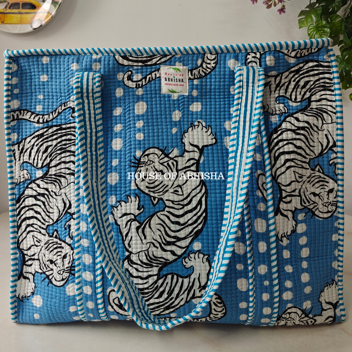 Into the Wild Quilted Cotton Tote Bag