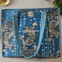 Into the Wild Quilted Cotton Tote Bag