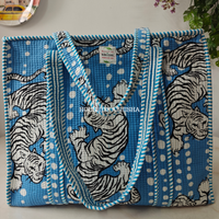 Into the Wild Quilted Cotton Tote Bag