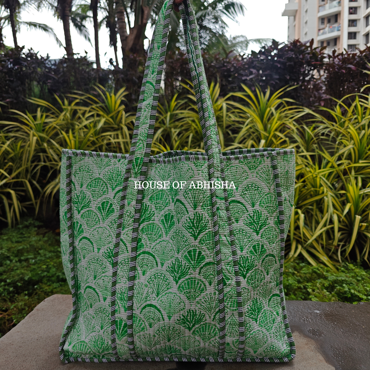 Gulshan Quilted Cotton Tote Bag