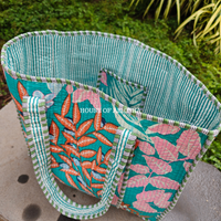 Wild Tropics Quilted Cotton Tote Bag