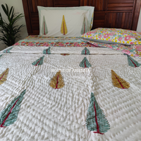 Bageecha Handblock Bedsheet + Quilt Combo Set