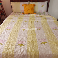 The Grove Handblock Bedsheet + Quilt Combo Set