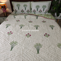 Riwaayat Handblock Bedsheet + Quilt Combo Set
