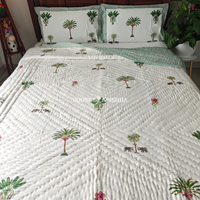 Vanika Handblock Bedsheet + Quilt Combo Set