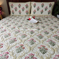 Rangoli Quilted Cotton Reversible Bedcover