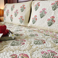 Rangoli Quilted Cotton Reversible Bedcover