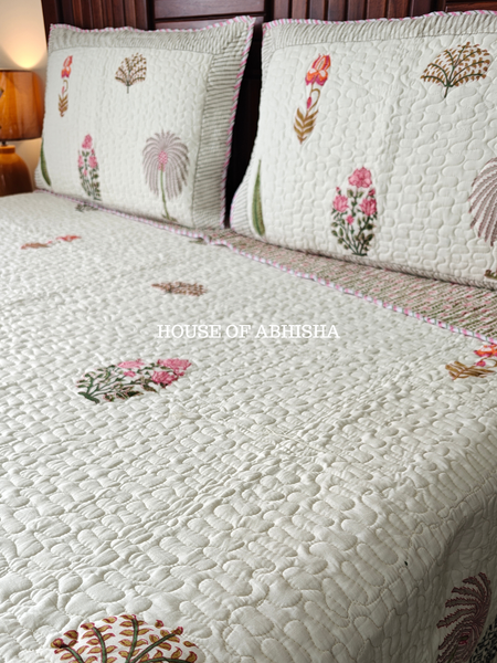 Savana Quilted Cotton Reversible Bedcover