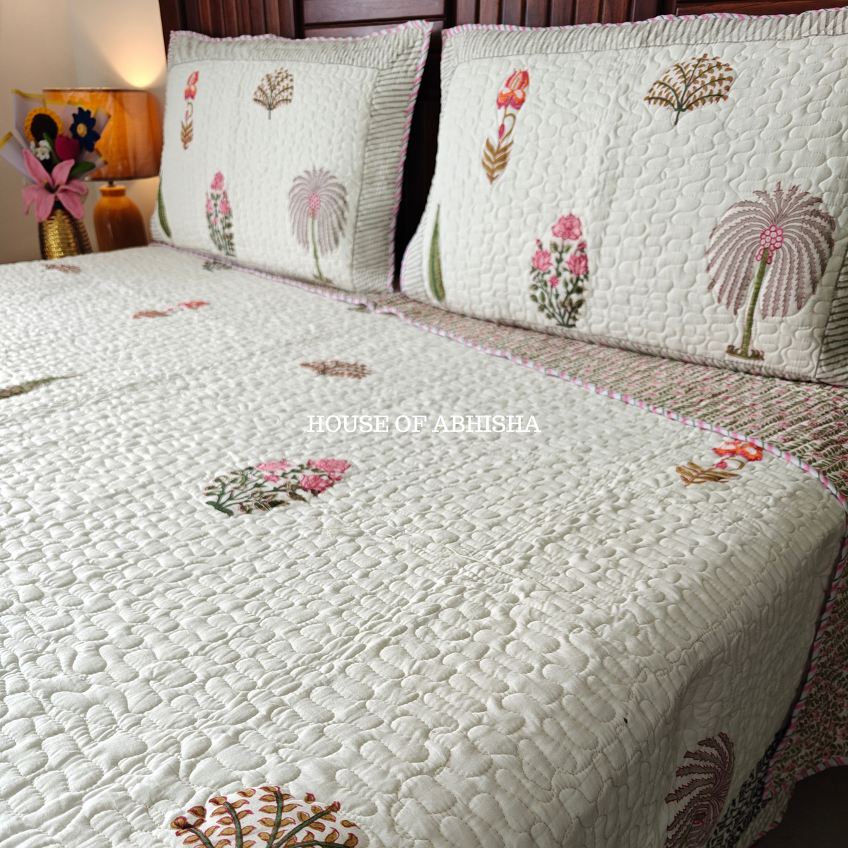Savana Quilted Cotton Reversible Bedcover
