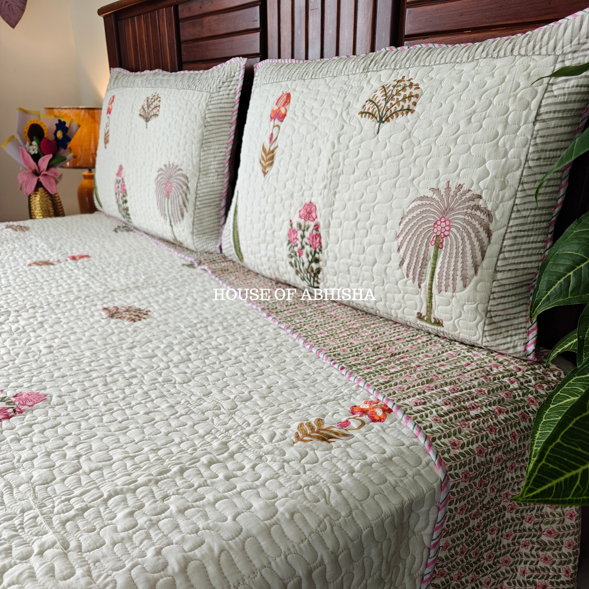 Savana Quilted Cotton Reversible Bedcover
