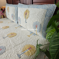 Eden Bloom Quilted Cotton Reversible Bedcover
