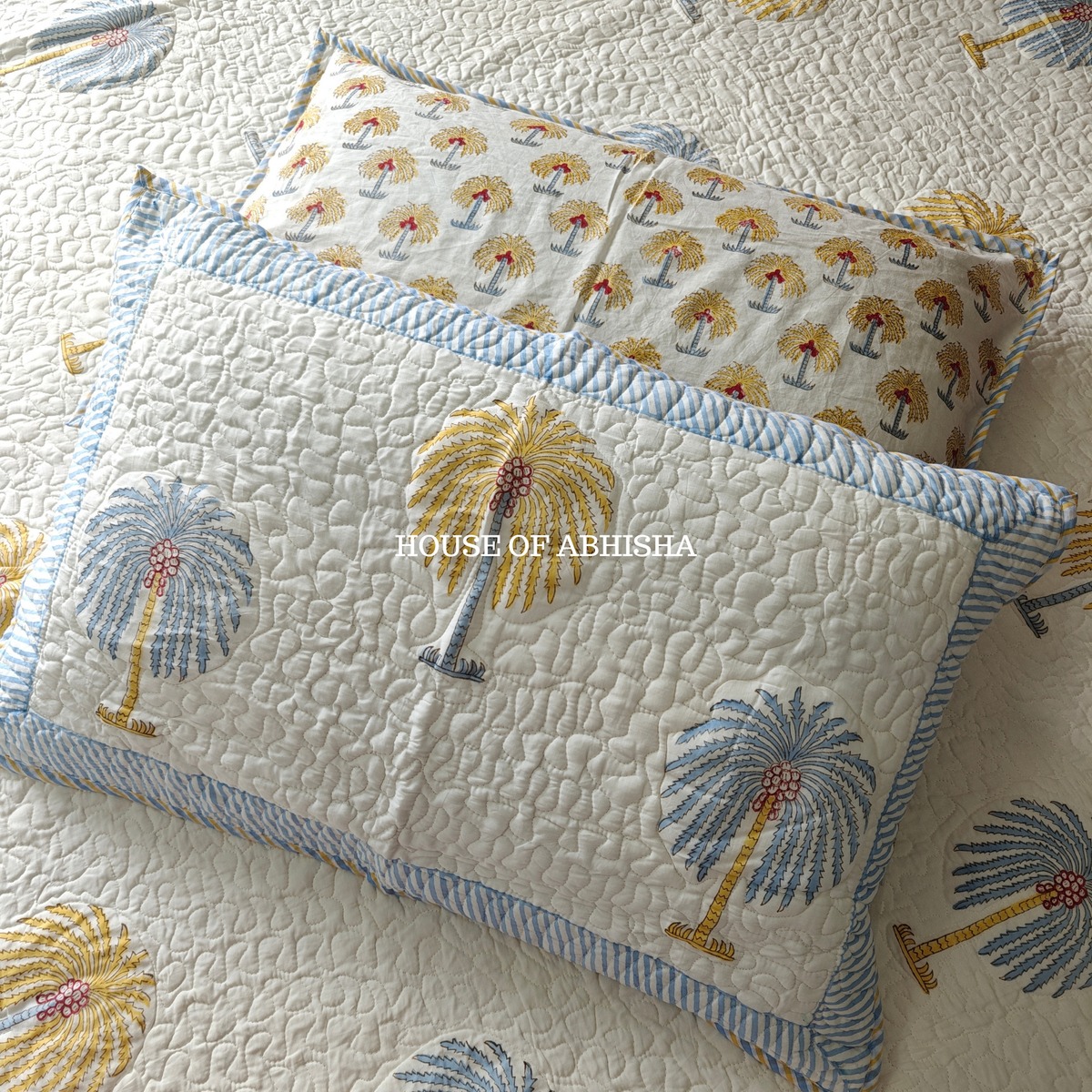 Eden Bloom Quilted Cotton Reversible Bedcover